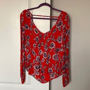 Billabong open-back long sleeve top